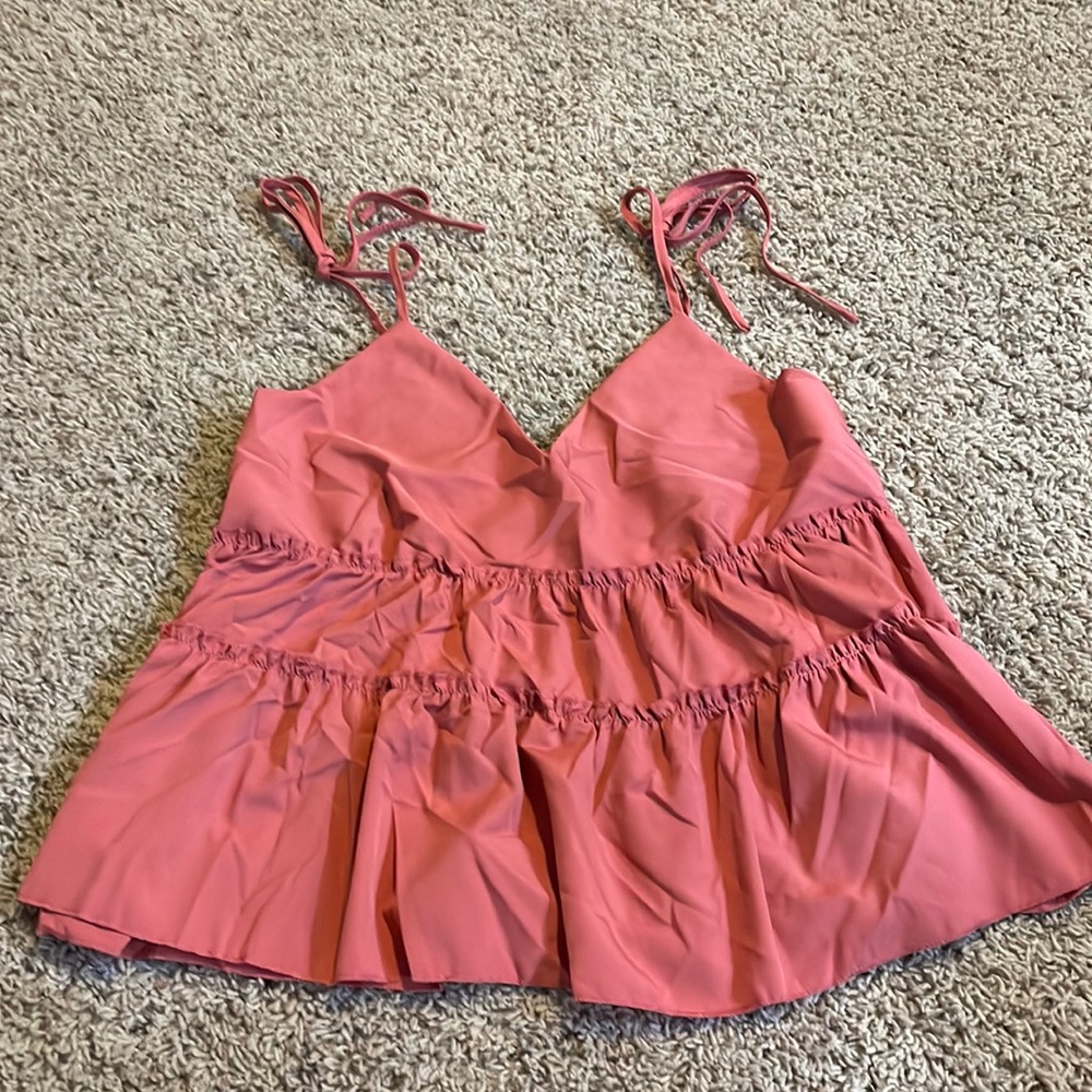 Super cute and dressy pink tank